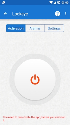 Lockeye : Wrong password alarm Mod Apk