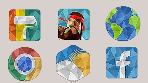 Download LOW POLY - Icon Pack Mod Apk