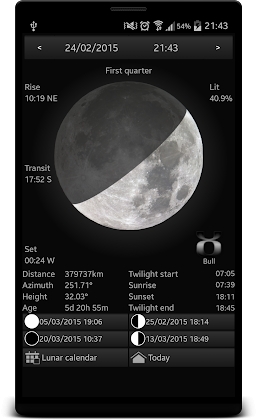 Lunafaqt sun and moon info Mod Apk