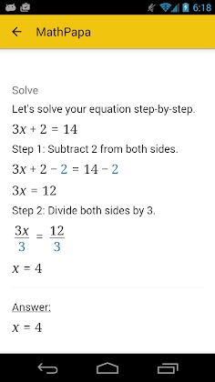 Download MathPapa - Algebra Calculator Mod Apk