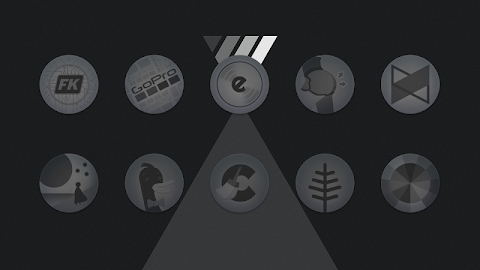 Download Matte Black CIRCLE Icons Mod Apk