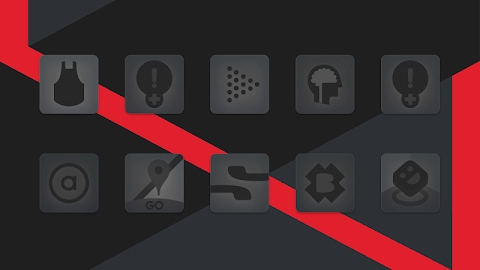 Matte Black Icon Pack Mod Apk