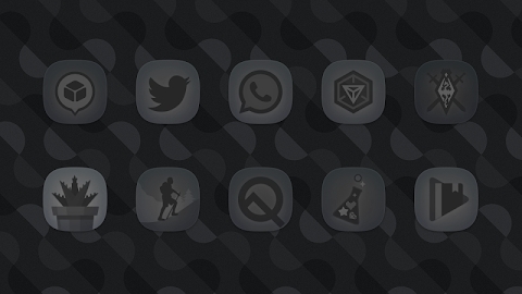 Download Matte Black SQUIRCLE Icons Mod Apk