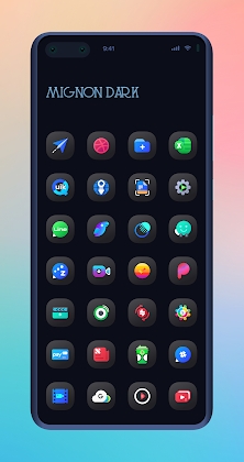 Mignon Dark Icon Pack Mod Apk