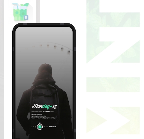 Download Mint KWGT Mod Apk