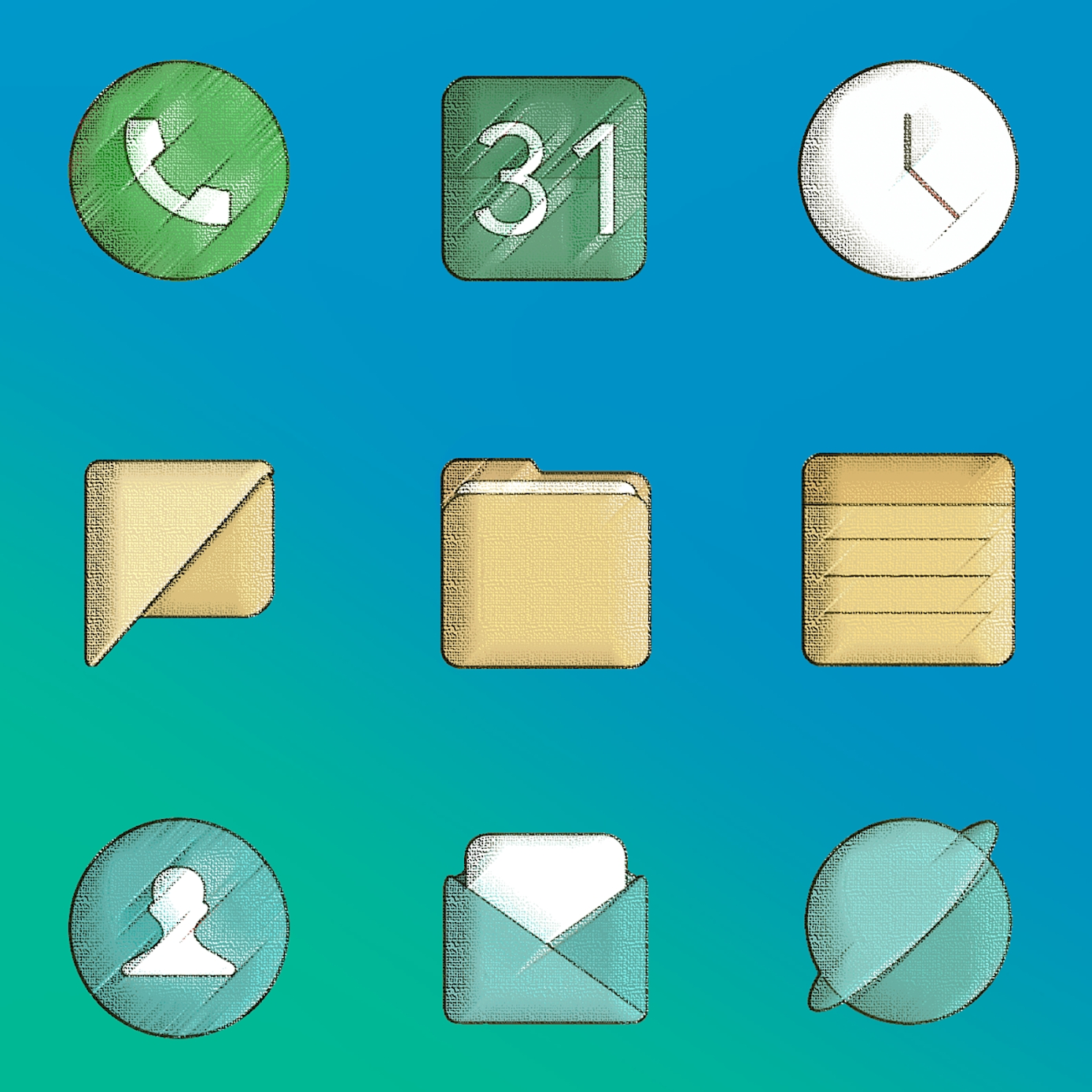 Download MIUl Vintage - Icon Pack Mod Apk