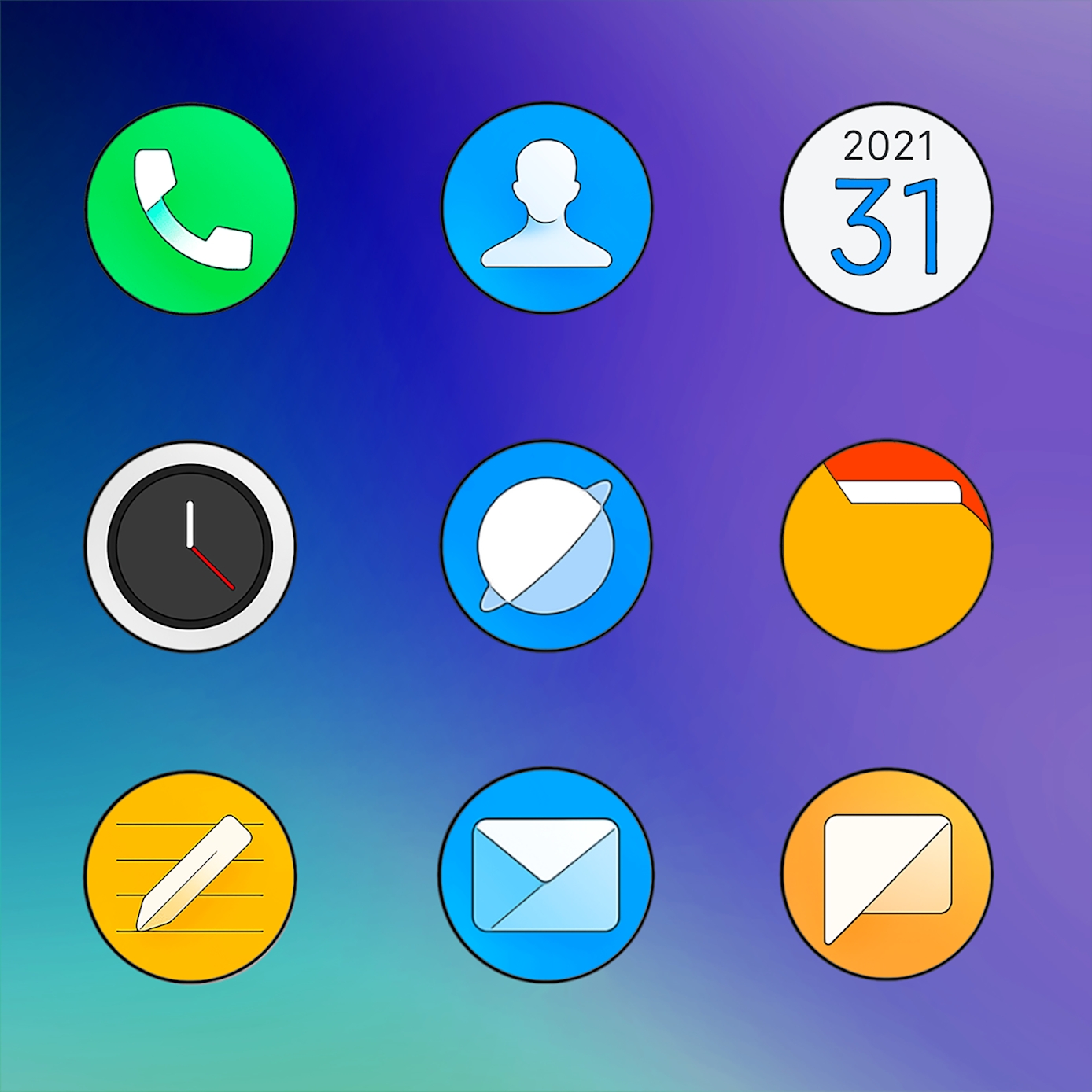 Download MIUl Circle - Icon Pack Mod Apk