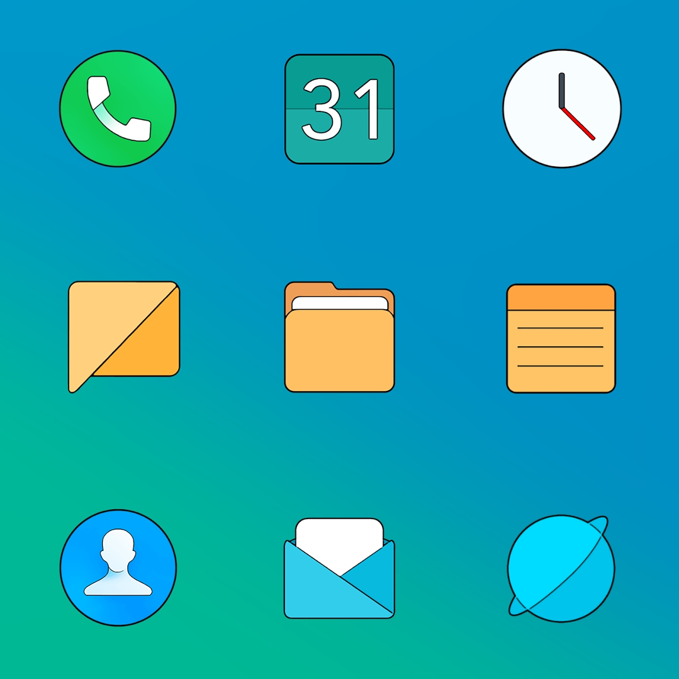 Download MIUl 12 Limitless - Icon Pack Mod Apk