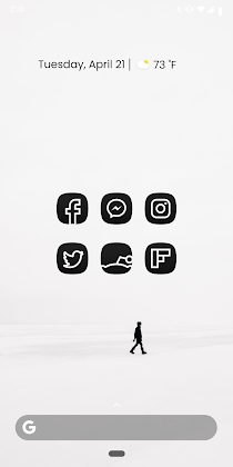 Download MINIMAL DARK Icon Pack Mod Apk