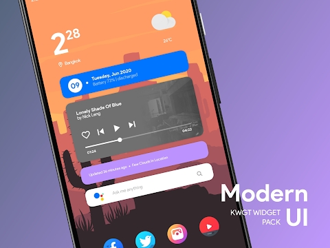 Download Modern UI for KWGT Mod Apk