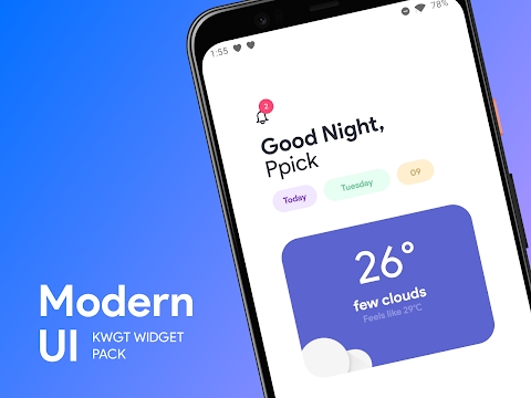 Modern UI for KWGT Mod Apk
