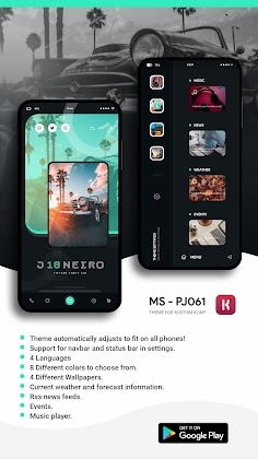 Download MS - PJ061 Theme for KLWP Mod Apk