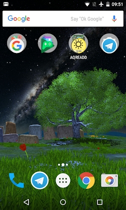 Nature Tree Milky Way live wallpaper Mod Apk