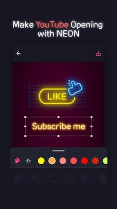 Download NEON GIF+TEXT Video Effects Mod Apk