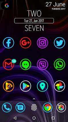 Download Neon Glow Rings - Icon Pack Mod Apk