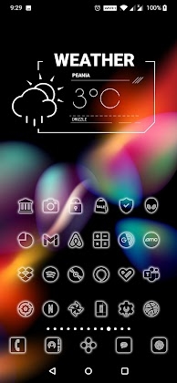 Download Neon-W Icon Pack Mod Apk