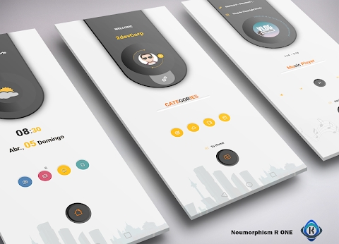 Download Neumorphism R One for klwp Mod Apk