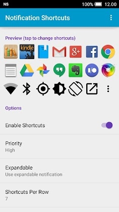 Notification Shortcuts Mod Apk