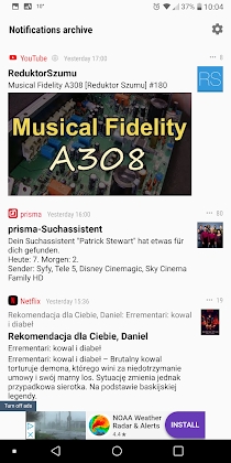 Notifications archive / history Mod Apk