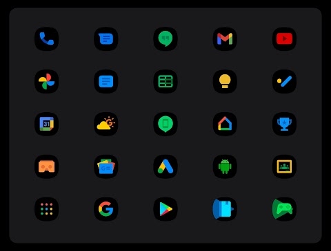 Download OneUI Black - Icon Pack Mod Apk