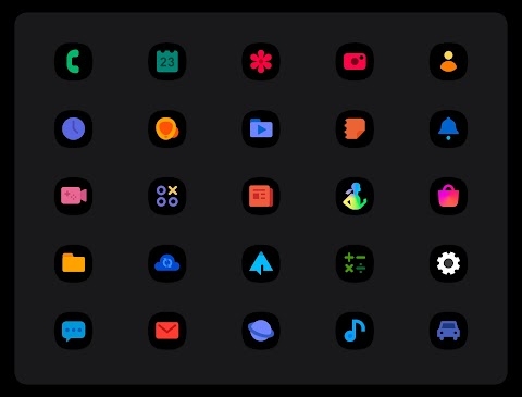 OneUI Black - Icon Pack Mod Apk