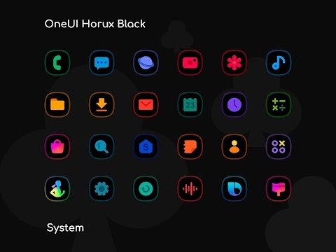 OneUX Black - Icon Pack Mod Apk