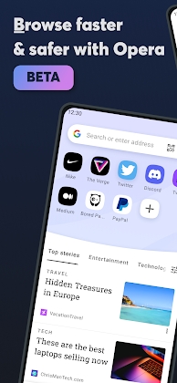 Opera browser beta Mod Apk