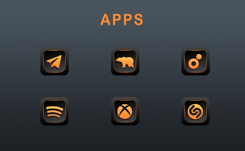 Download Orange Dude Icon Pack Mod Apk