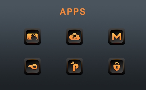 Orange Dude Icon Pack Mod Apk