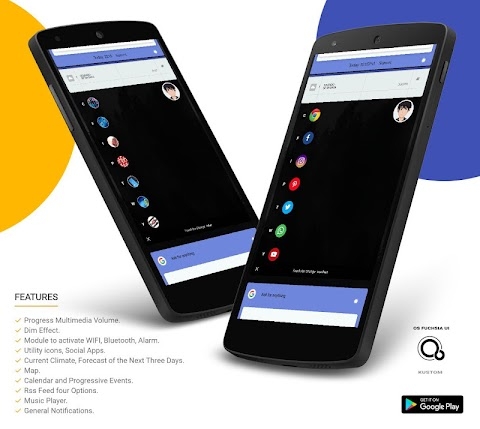 Download OS Fuchsia UI Kustom Pro/Klwp Mod Apk