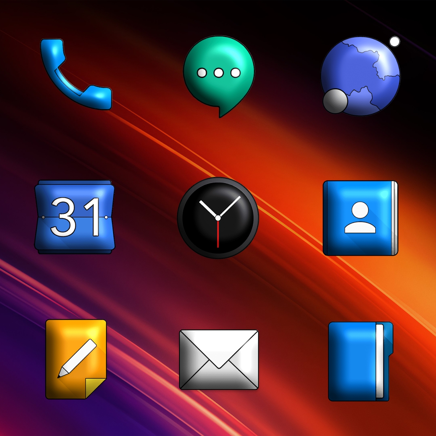 Download Oxigen 3D - Icon Pack Mod Apk
