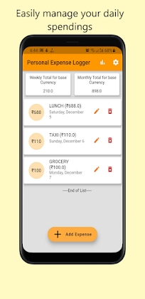 Personal Expense Logger Pro Mod Apk
