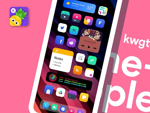 Download Pineapple KWGT Mod Apk