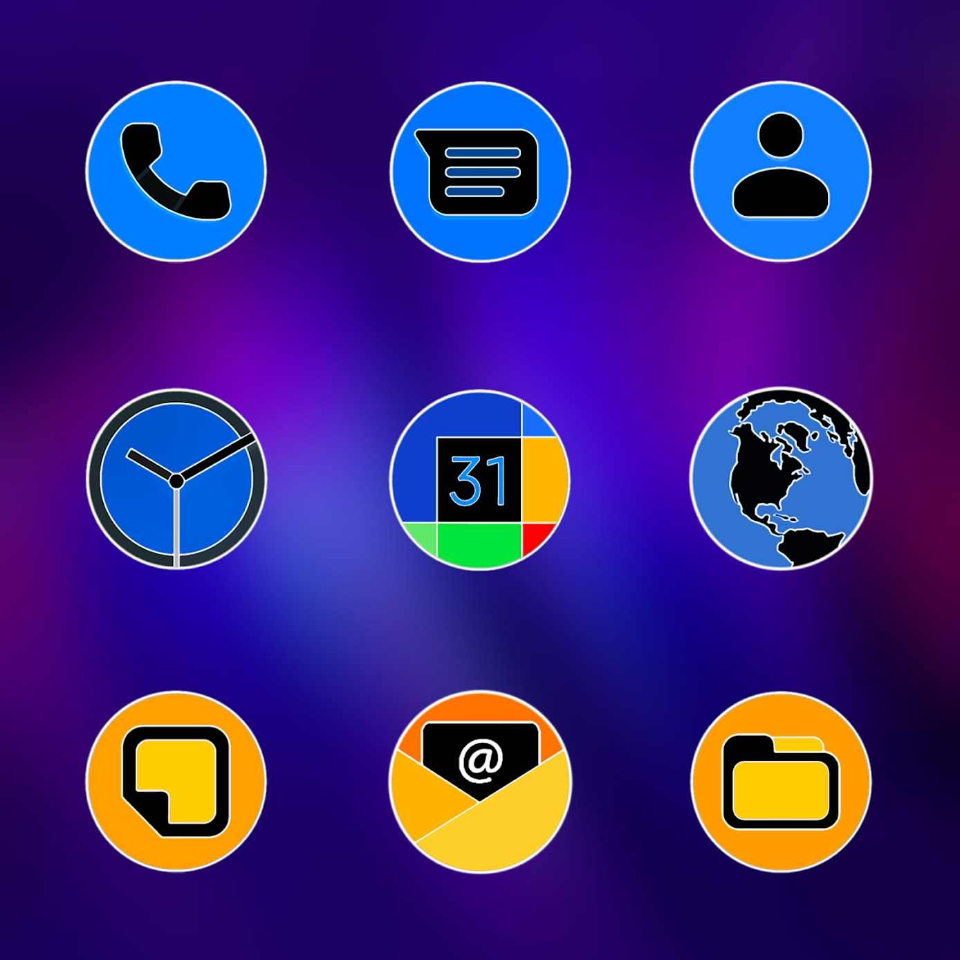 Download Pixly Fluo - Icon Pack Mod Apk