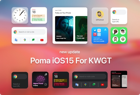 Poma iOS15 For KWGT PRO! Mod Apk