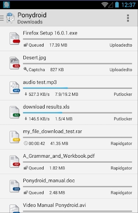 Ponydroid Download Manager Mod Apk
