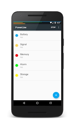 Download PowerLine: Status Bar meters Mod Apk