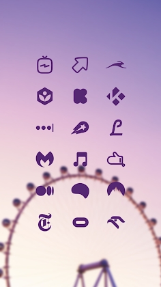 Download Purple Minimal - Icon Pack Mod Apk