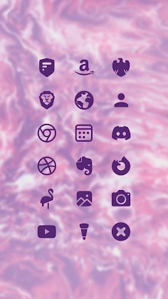 Purple Minimal - Icon Pack Mod Apk