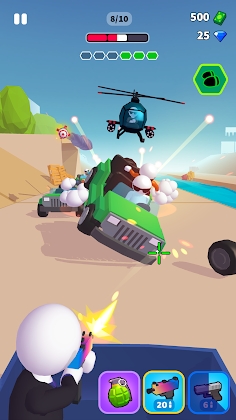 Rage Road - Car Shooting Game Mod Apk