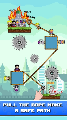 Rope Pixel Master: Rescue Hero Mod Apk