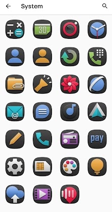 Roundies Ada Black - Black adaptative Icon pack Mod Apk