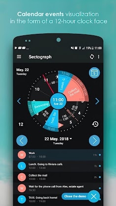 Download Sectograph. Planner & Time manager on clock widget Mod Apk