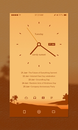 Download Sandy Sunset for KLWP Mod Apk