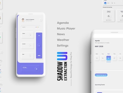 Download Shadow Extraction UI Klwp/Kustom Mod Apk