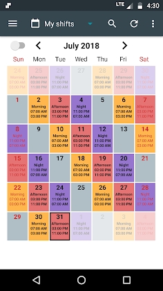 Download Shift Calendar Mod Apk
