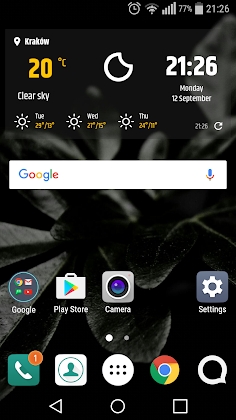 Download Simple weather & clock widget Mod Apk