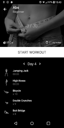 Six Pack in 30 Days. Abs Home Workout Mod Apk