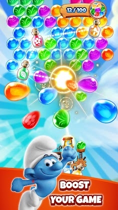 Download Smurfs Bubble Shooter Story Mod Apk