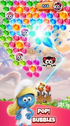 Smurfs Bubble Shooter Story Mod Apk